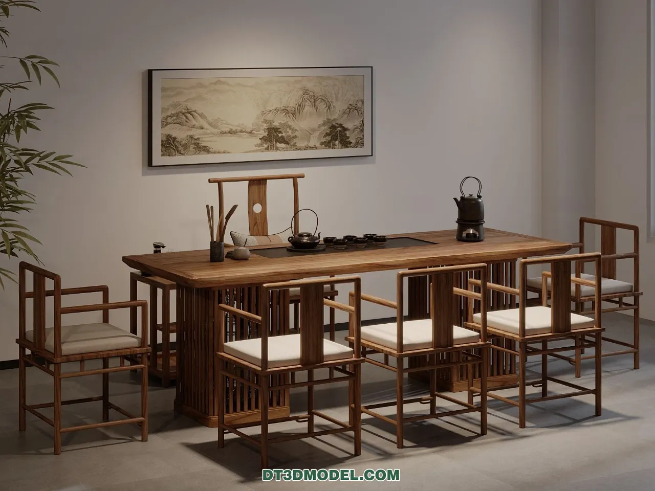 TEA TABLE - 3D Model For Interior Design - 204