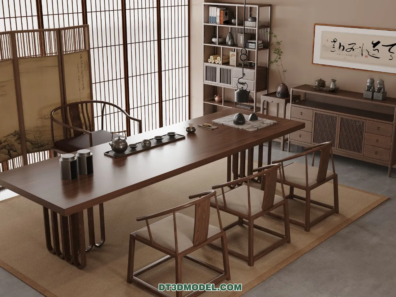 TEA TABLE - 3D Model For Interior Design - 205