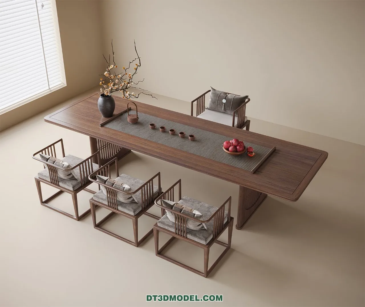 TEA TABLE - 3D Model For Interior Design - 206