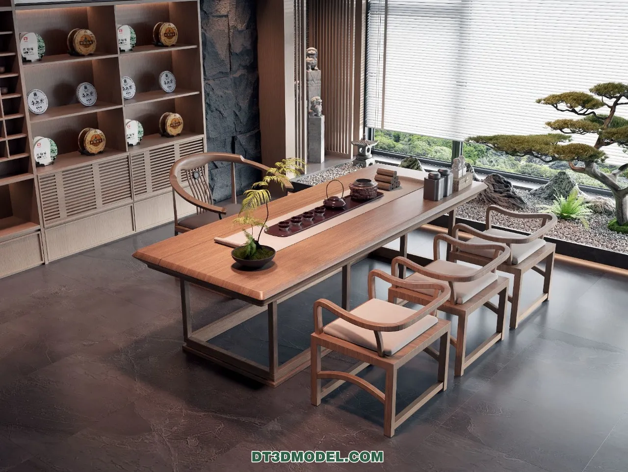 TEA TABLE - 3D Model For Interior Design - 208