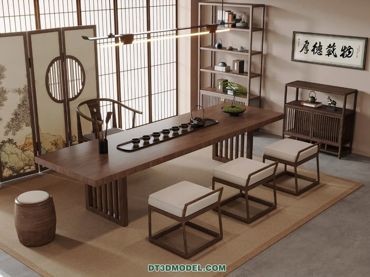 TEA TABLE - 3D Model For Interior Design - 209