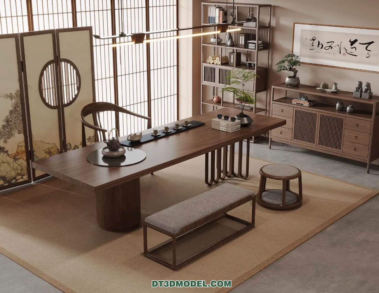 TEA TABLE - 3D Model For Interior Design - 212