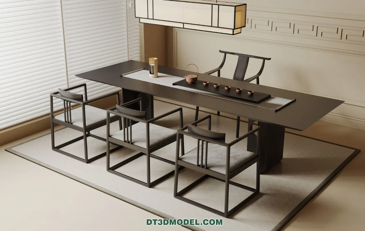 TEA TABLE - 3D Model For Interior Design - 214