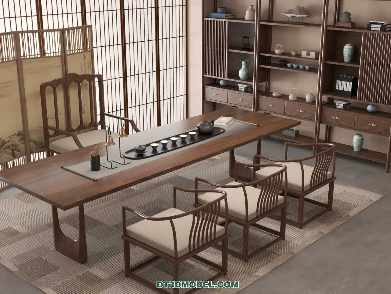 TEA TABLE - 3D Model For Interior Design - 217