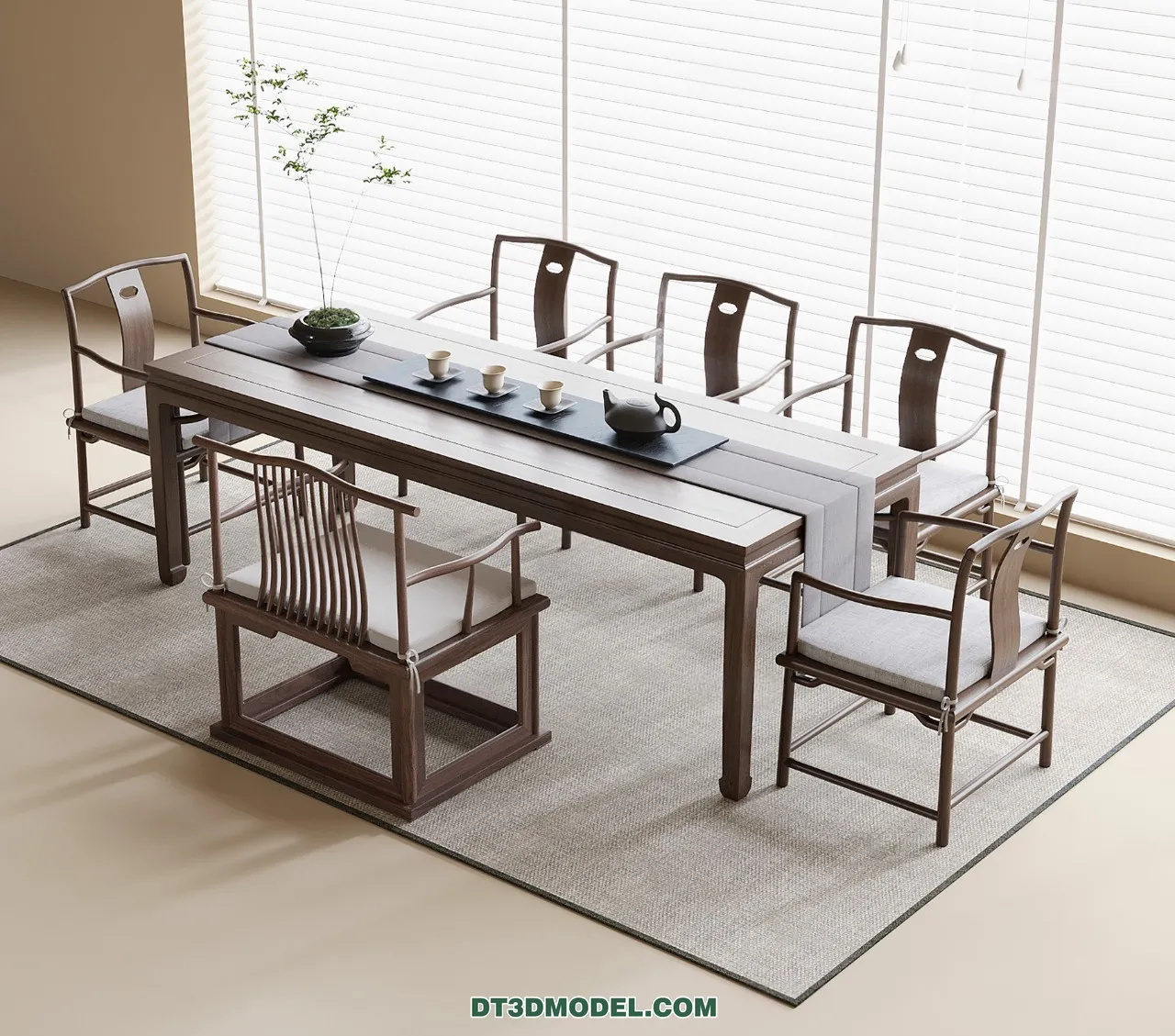 TEA TABLE - 3D Model For Interior Design - 220