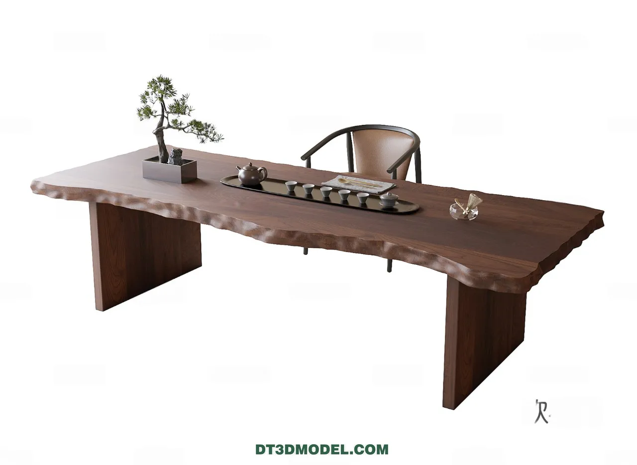 TEA TABLE - 3D Model For Interior Design - 222