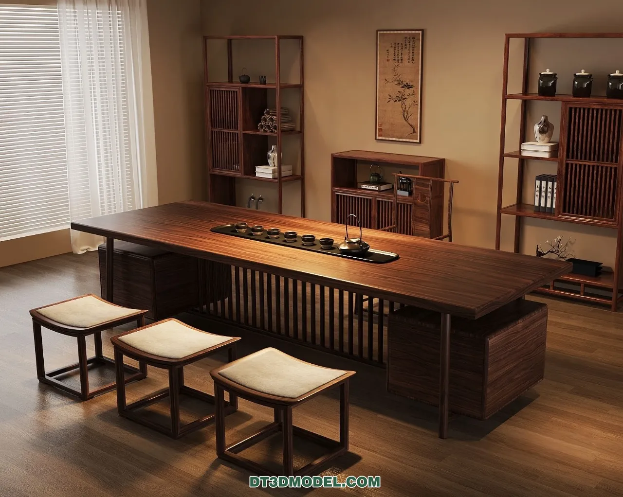 TEA TABLE - 3D Model For Interior Design - 224