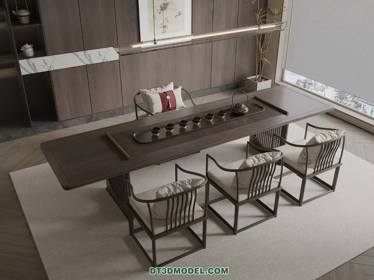 TEA TABLE - 3D Model For Interior Design - 226