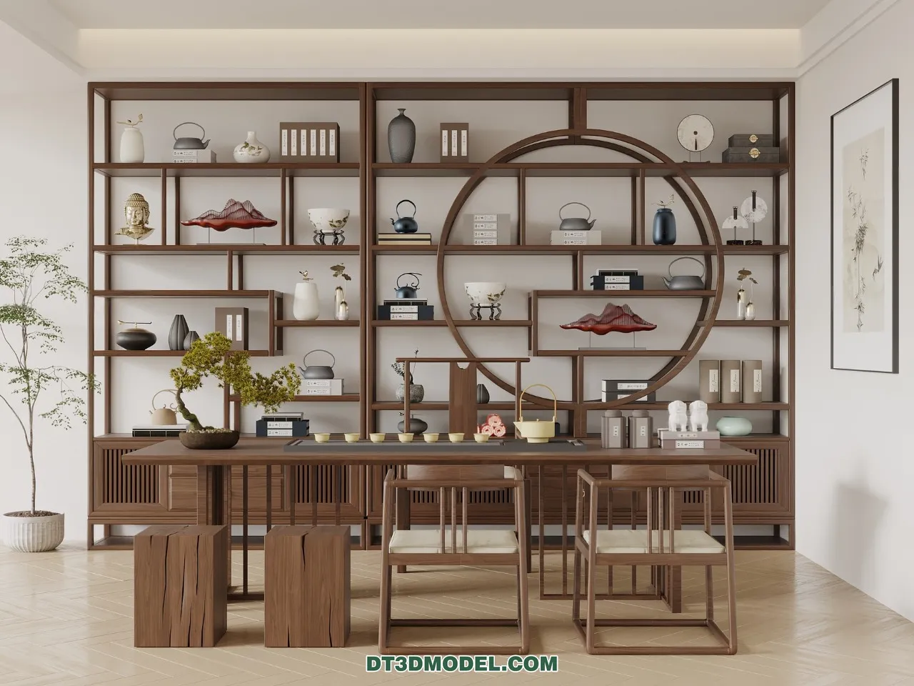 TEA TABLE - 3D Model For Interior Design - 227