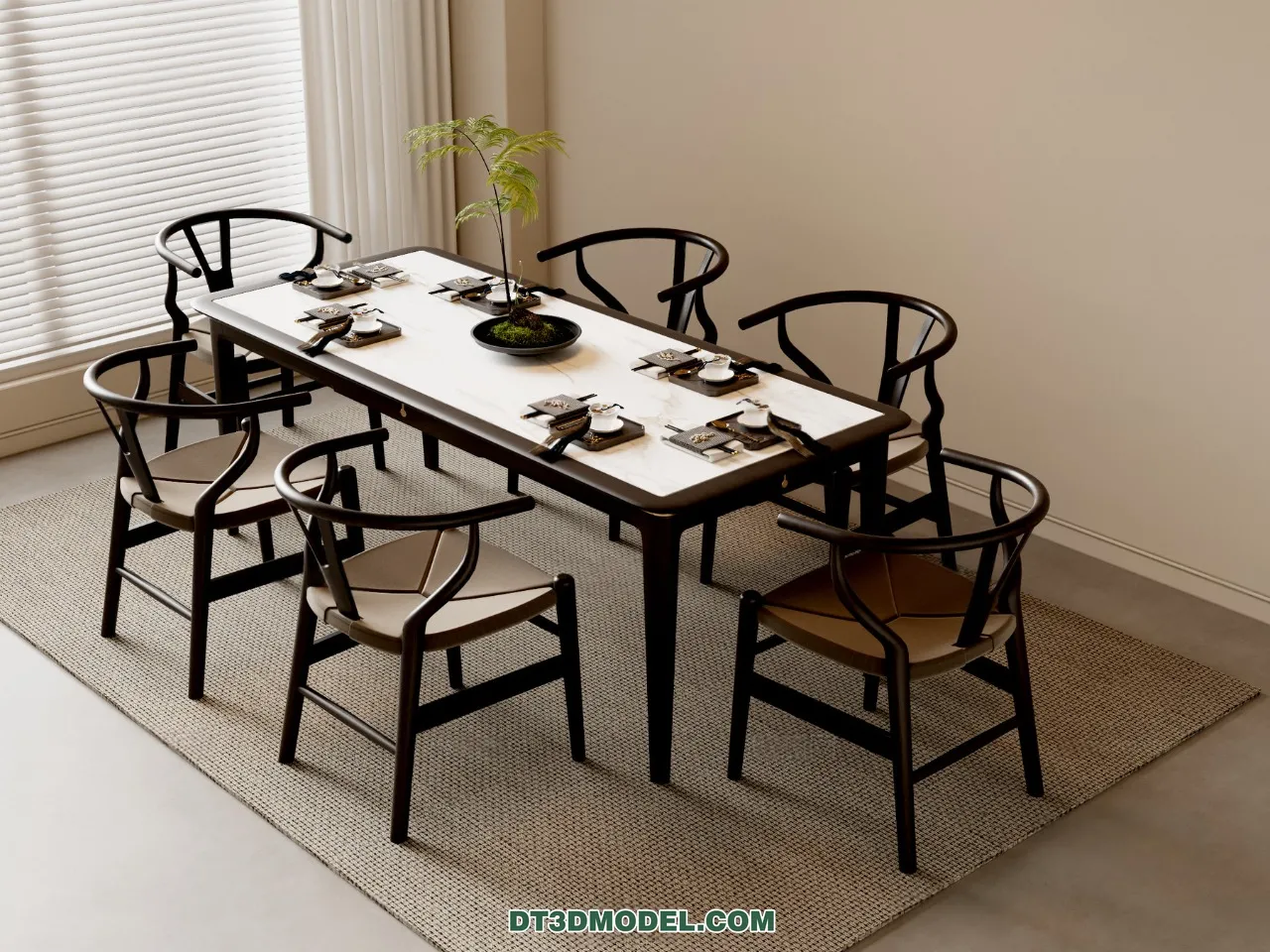 TEA TABLE - 3D Model For Interior Design - 229