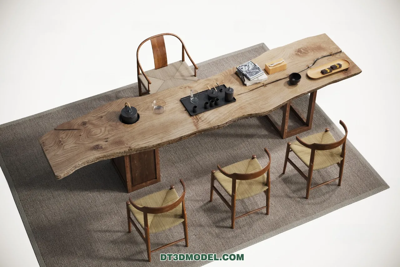 TEA TABLE - 3D Model For Interior Design - 236