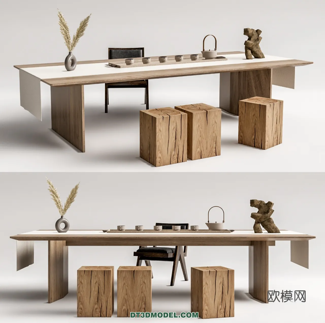 TEA TABLE - 3D Model For Interior Design - 238