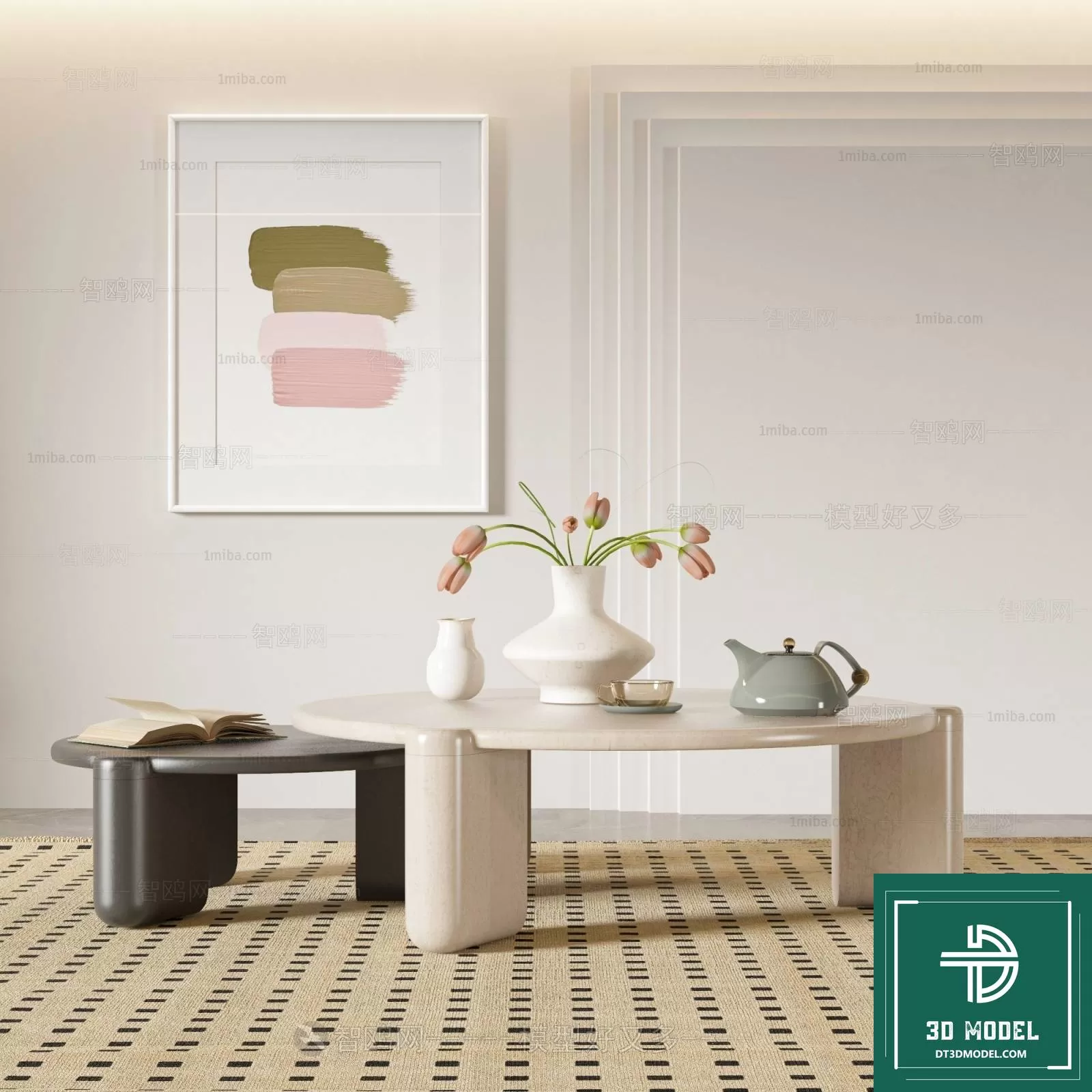 TEA TABLE – SOFA TABLE – 3D MODELS – 129