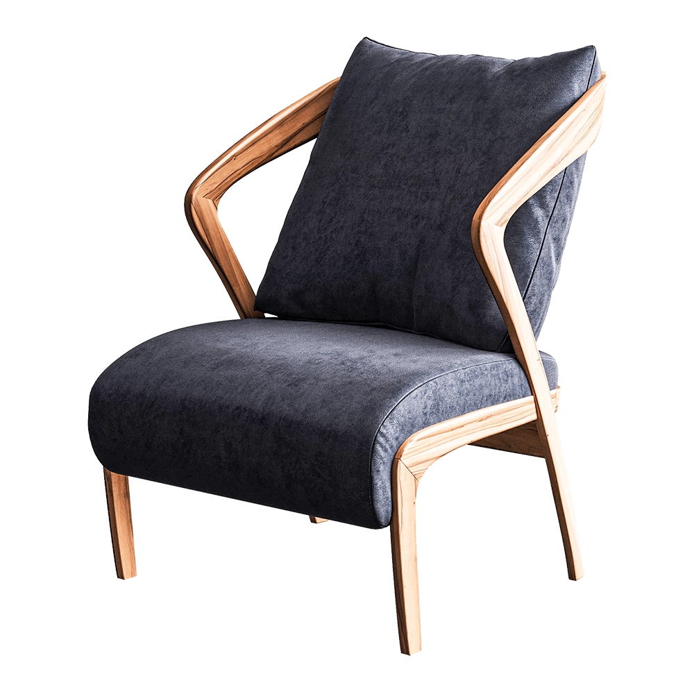 Teak House - Armchair Marina Granite Natural 3D Model