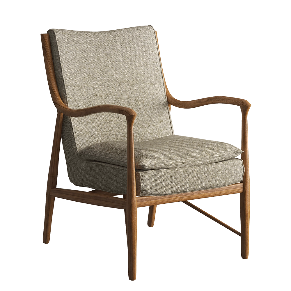 Teak House - Armchair Martha Chocolate 3D Model