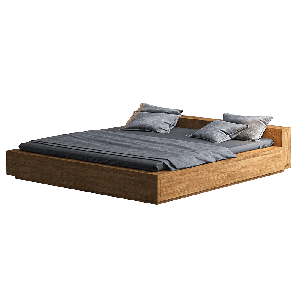 Teak House - Bed Lekk King 3D Model