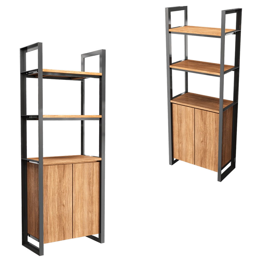 Teak House - Bookcase Fendy 75 3D Model