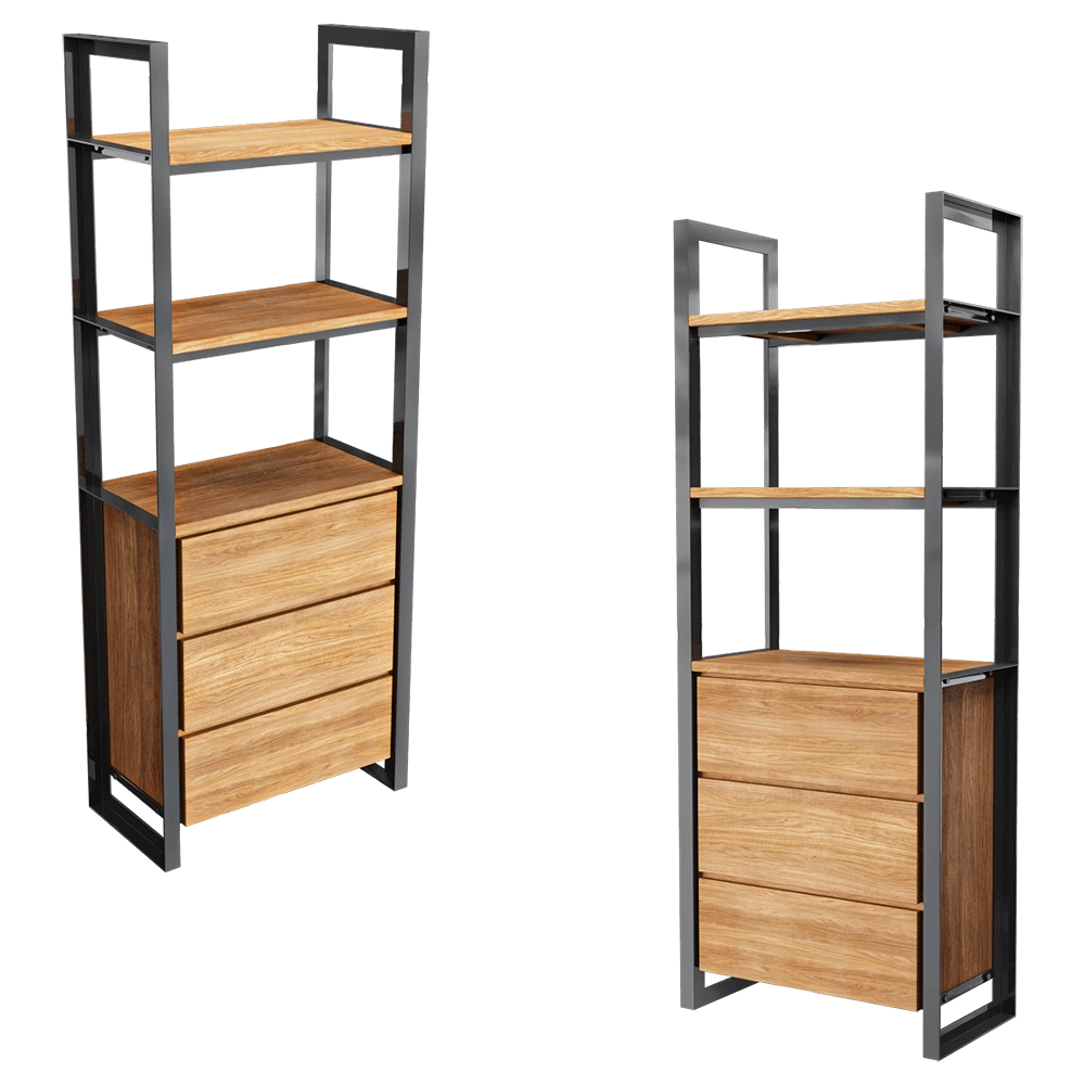 Teak House - Bookcase Fendy 75D 3D Model