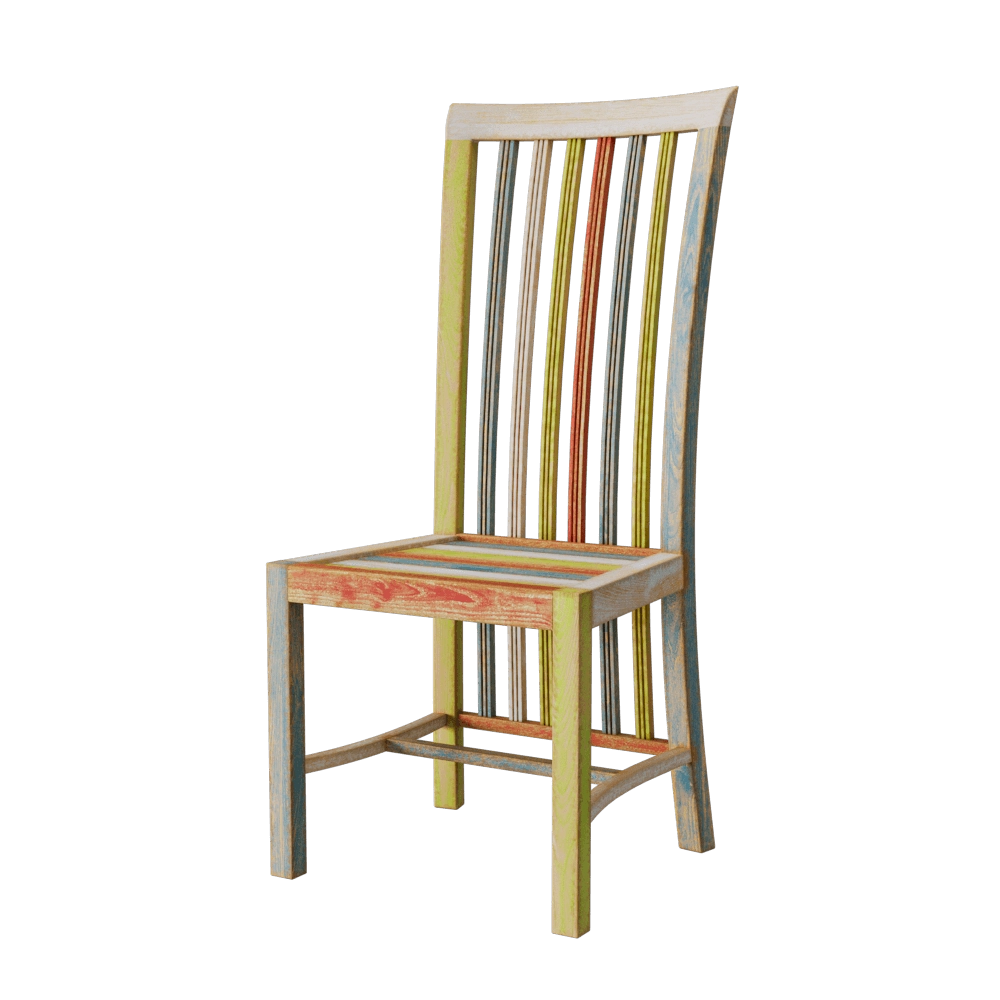 Teak House - Chair Bolero Painted 3D Model