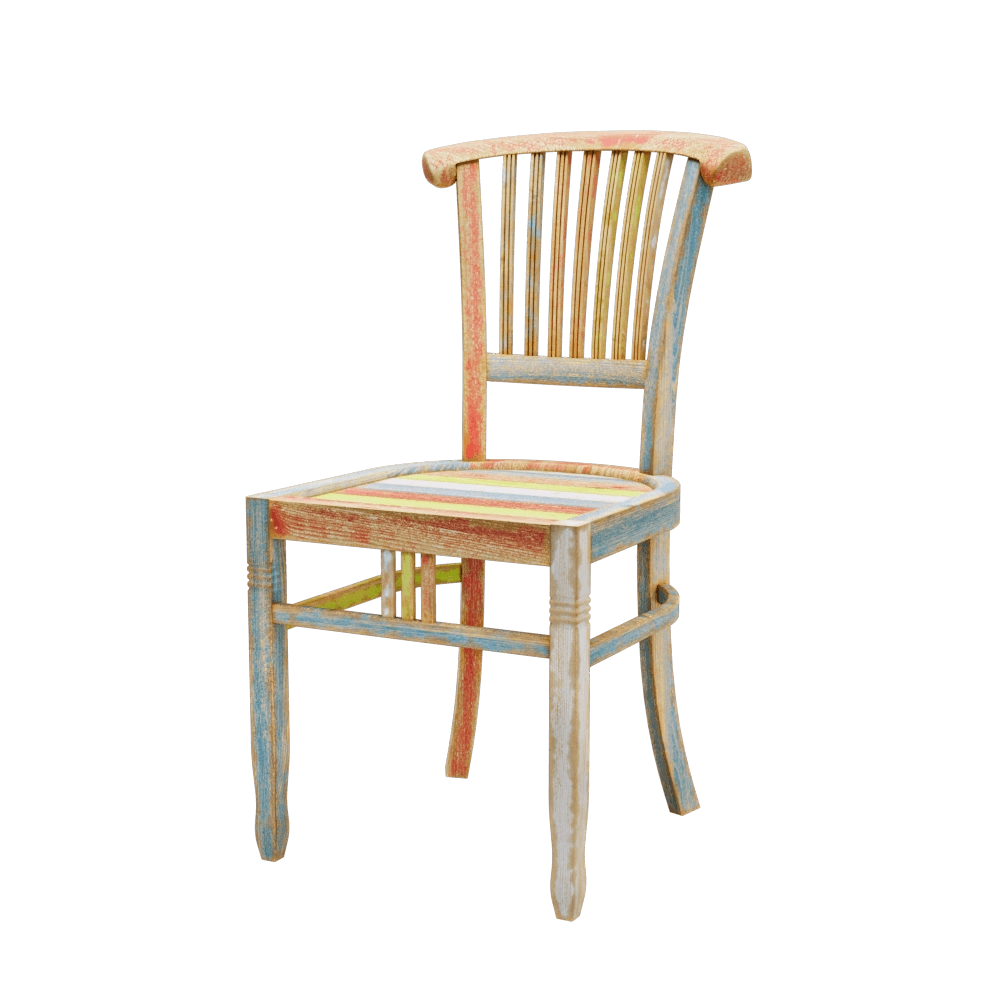 Teak House - Chair Ivy Painted 3D Model