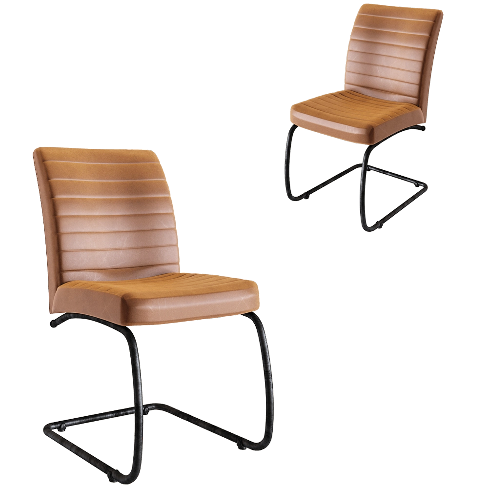 Teak House - Chair Sabina Swing light brown 3D Model