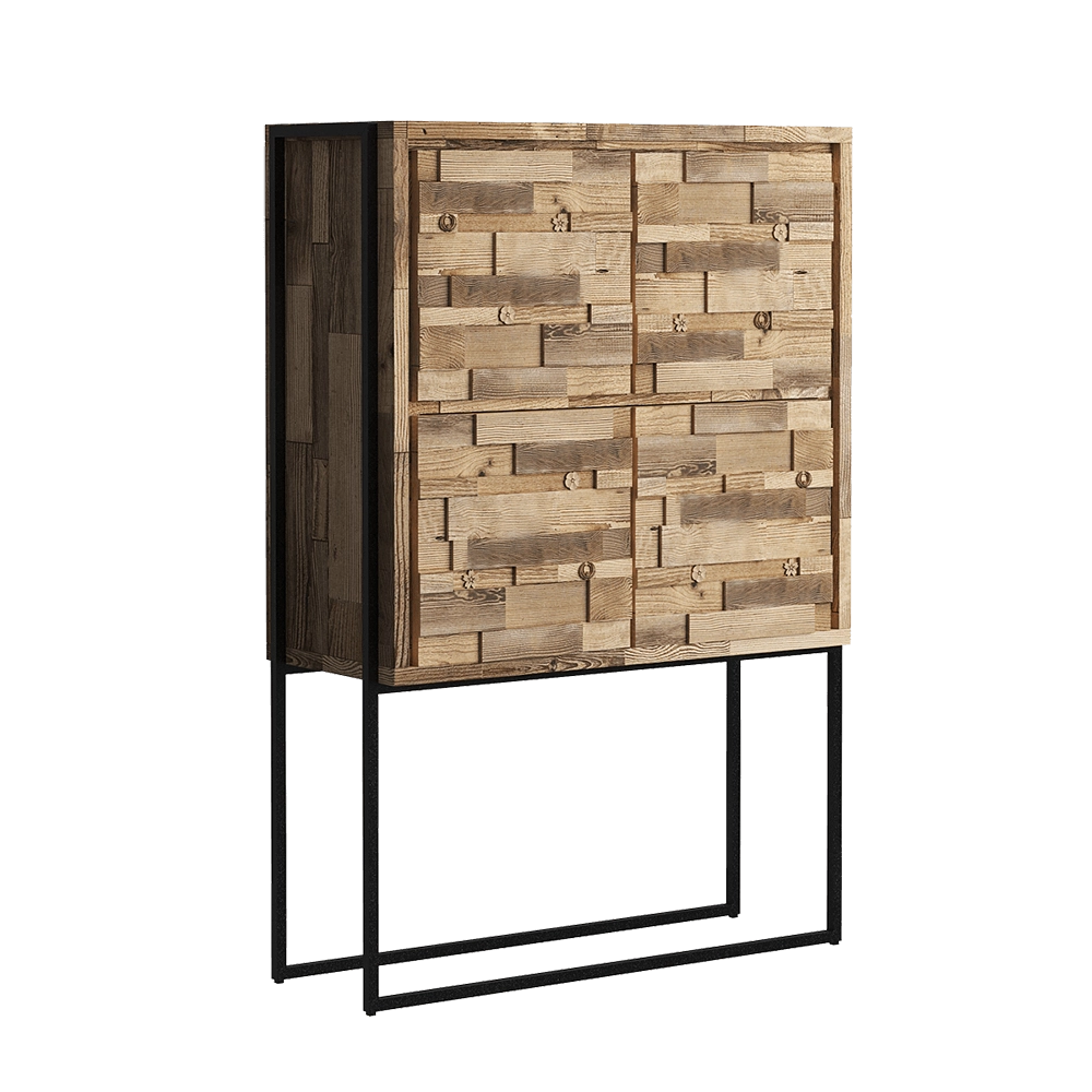 Teak House - Cupboard Carv'n 3D Model