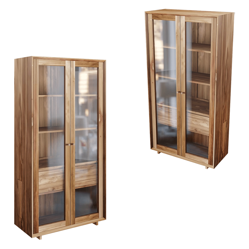 Teak House - Cupboard Jodon Glass 3D Model