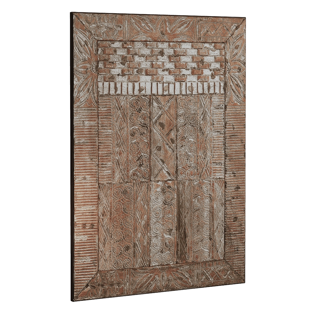 Teak House - Decorative panel Toraja 107 3D Model