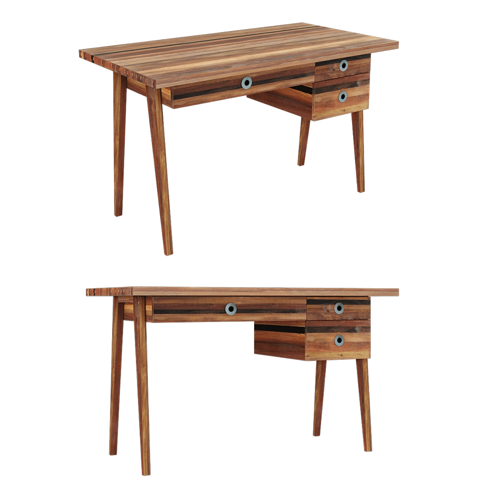 Teak House - Desk Brooklyn French 130 3D Model