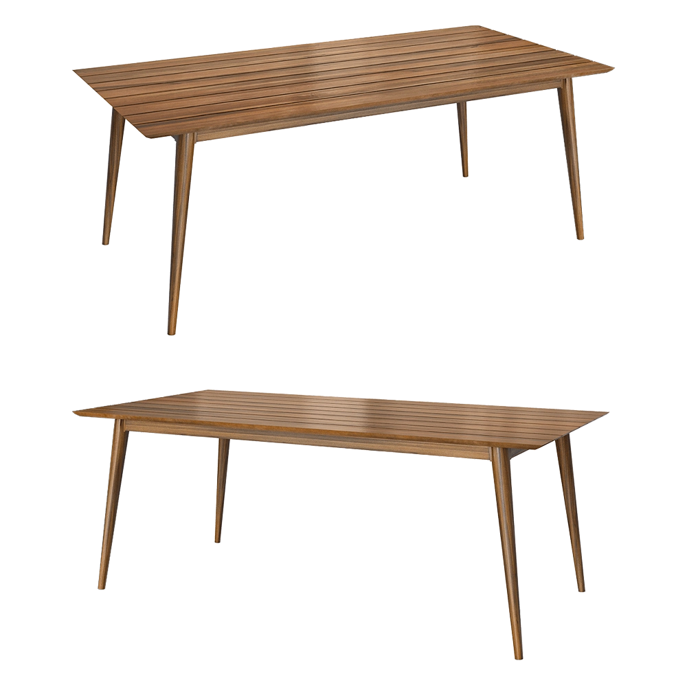 Teak House - Dining table Vintage 160 3D Model