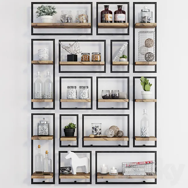 Teak House (Loft) - d-Bodhi Shelfmate 3D Model