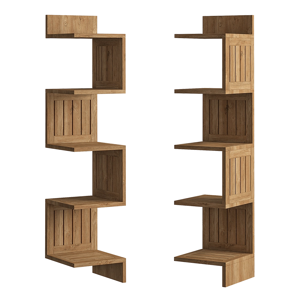 Teak House - Shelf Domino 30 3D Model