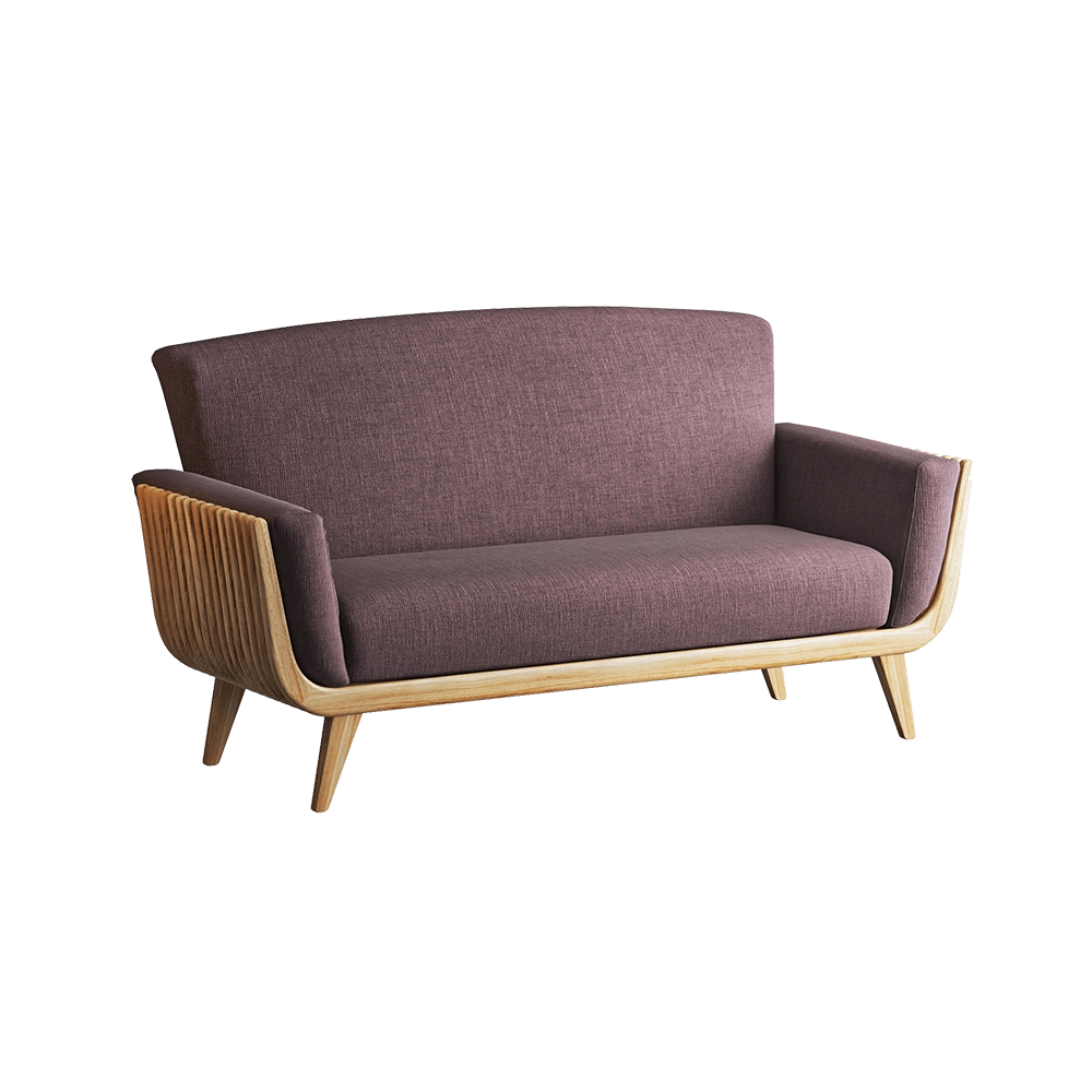 Teak House - Sofa Replica Walnut 3D Model