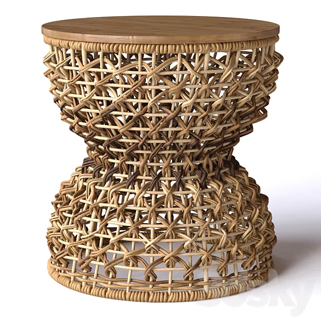 Teak House - Sopran stool 3D Model