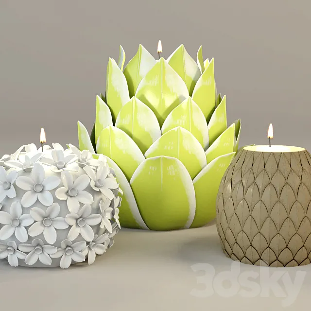 Tealight Holders _ ZARA HOME 3D Model