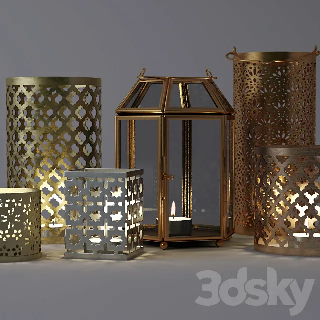 Tealightholders _ H & M Home 3D Model