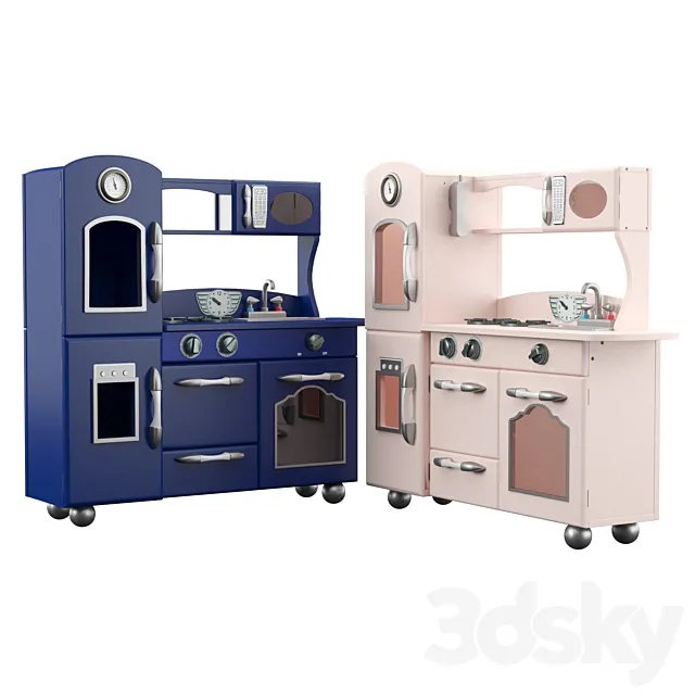 Teamson Kids Classic Play Kitchen 3D Model