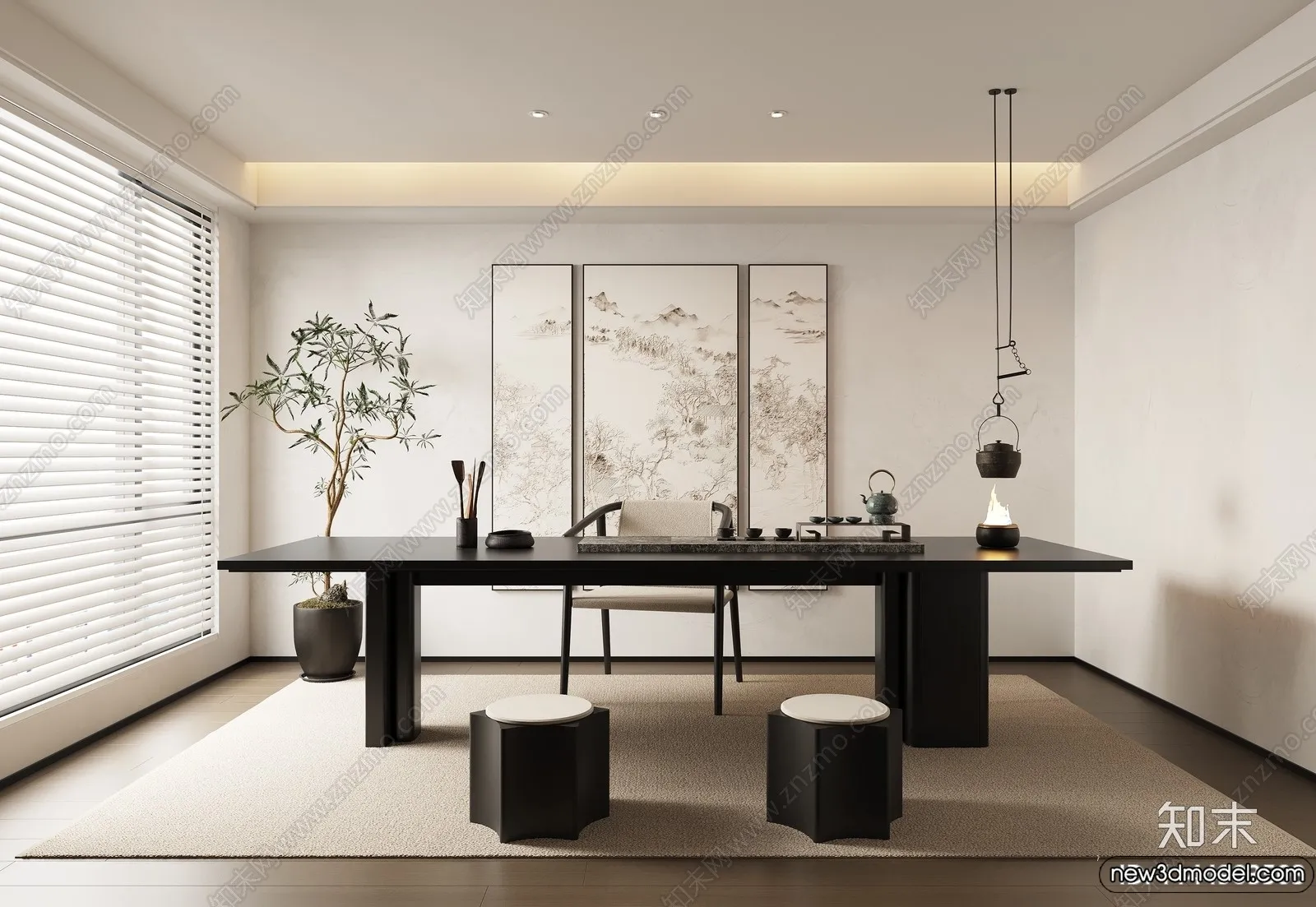 Tearoom - 3D Models - 3D Interior Scenes - 003