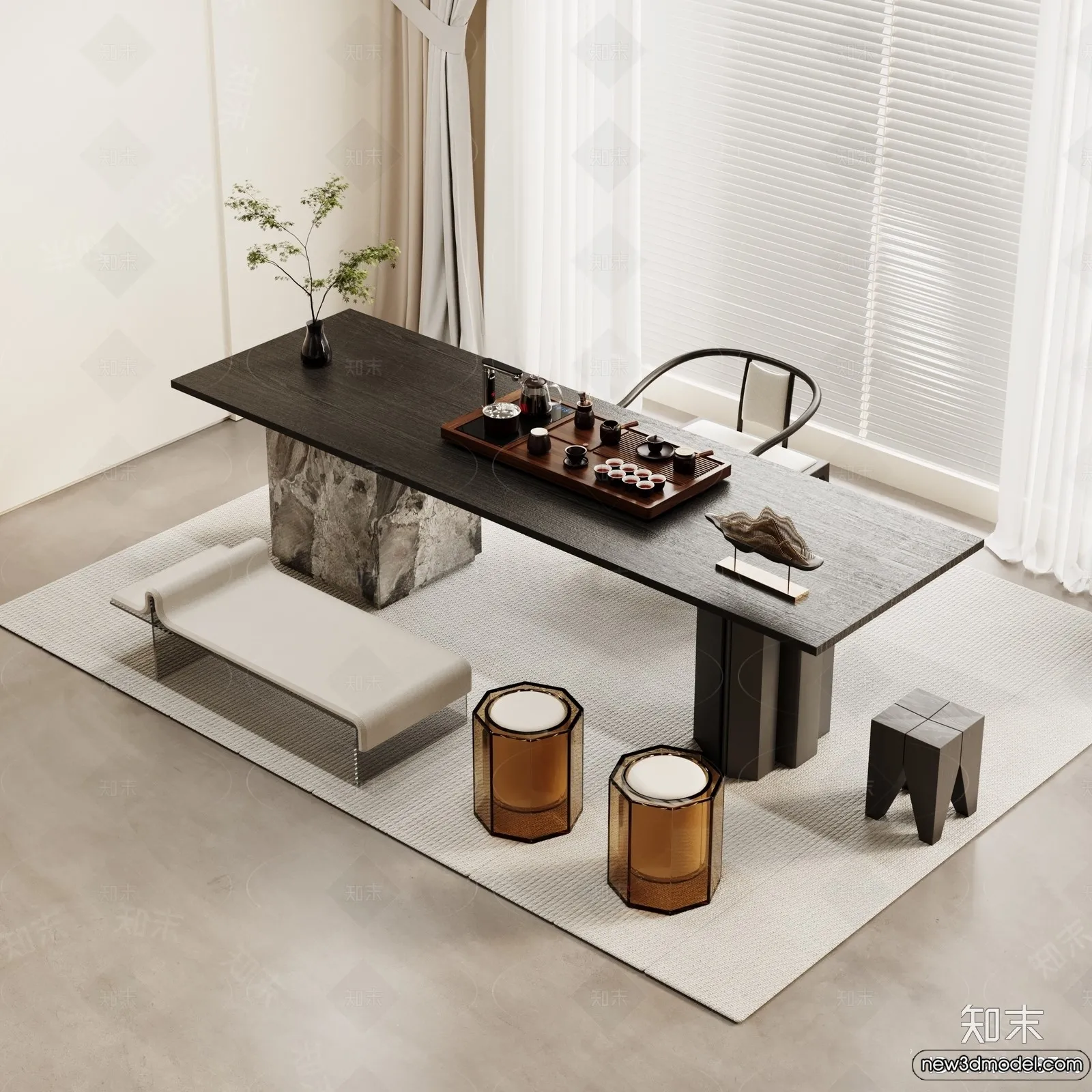 Tearoom - 3D Models - 3D Interior Scenes - 008