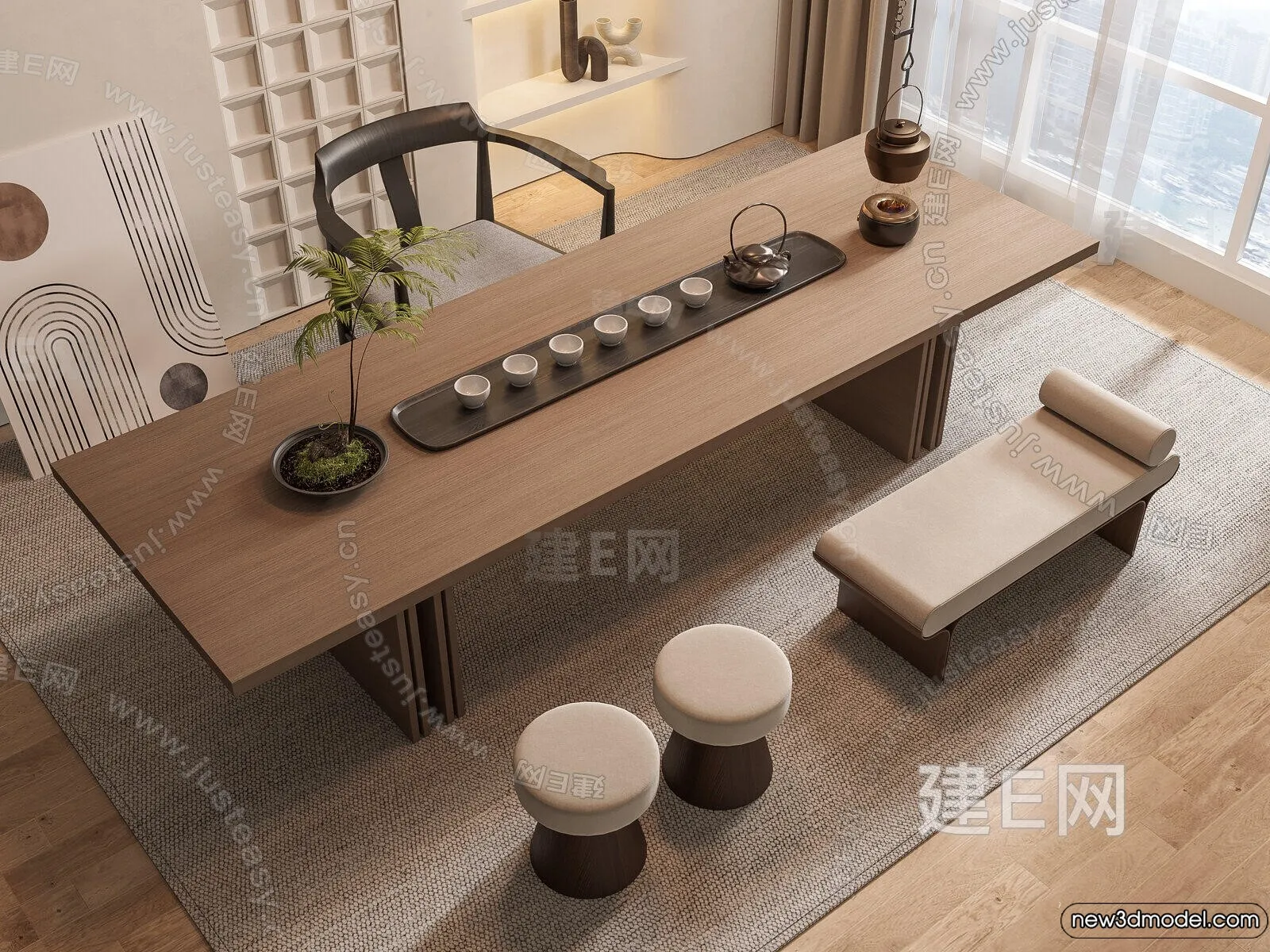 Tearoom - 3D Models - 3D Interior Scenes - 009