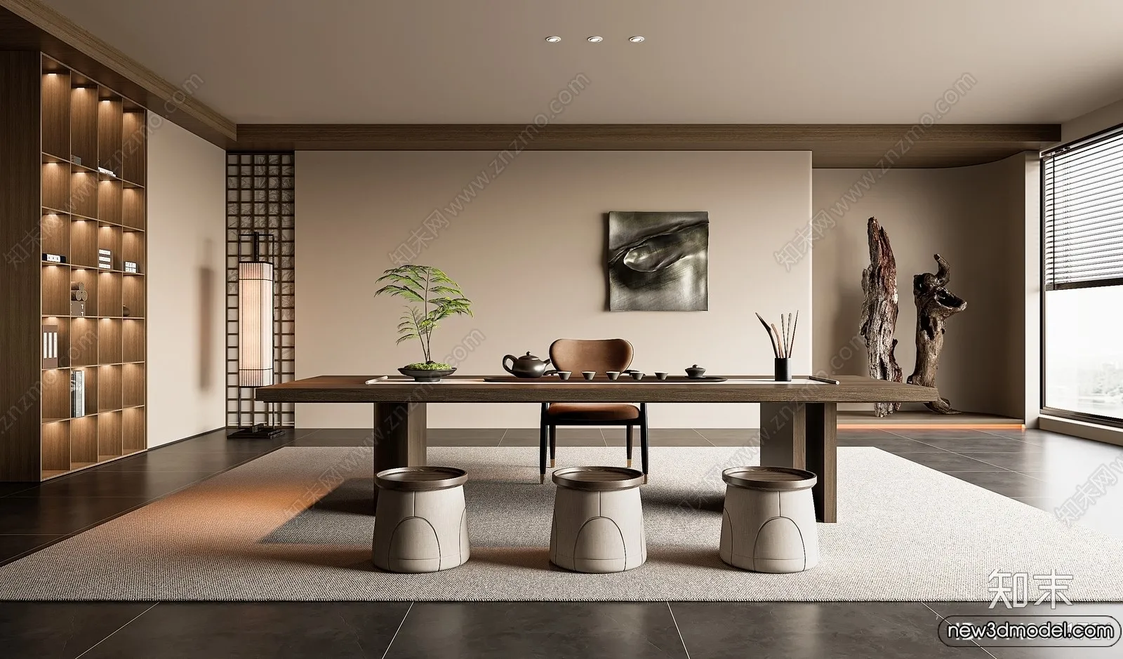 Tearoom - 3D Models - 3D Interior Scenes - 010