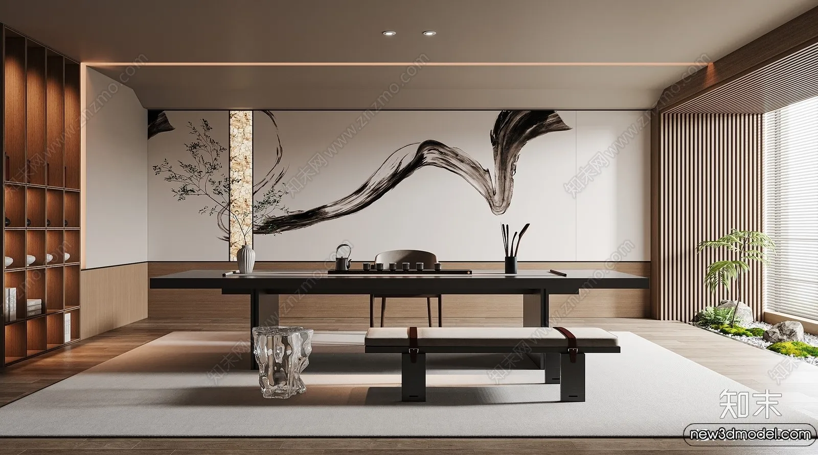 Tearoom - 3D Models - 3D Interior Scenes - 012