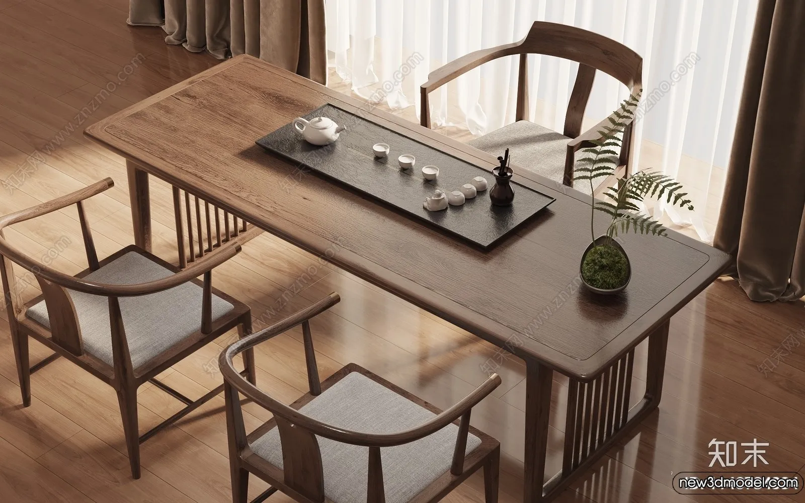 Tearoom - 3D Models - 3D Interior Scenes - 015