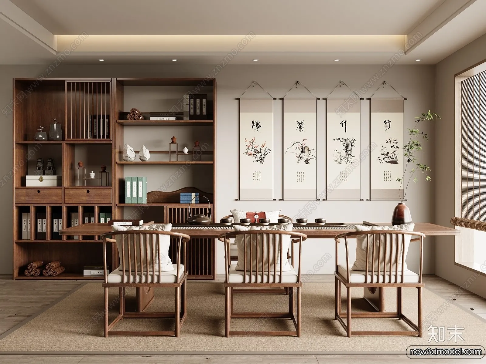 Tearoom - 3D Models - 3D Interior Scenes - 022