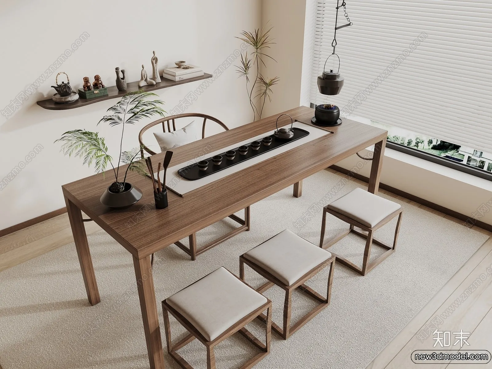 Tearoom - 3D Models - 3D Interior Scenes - 023