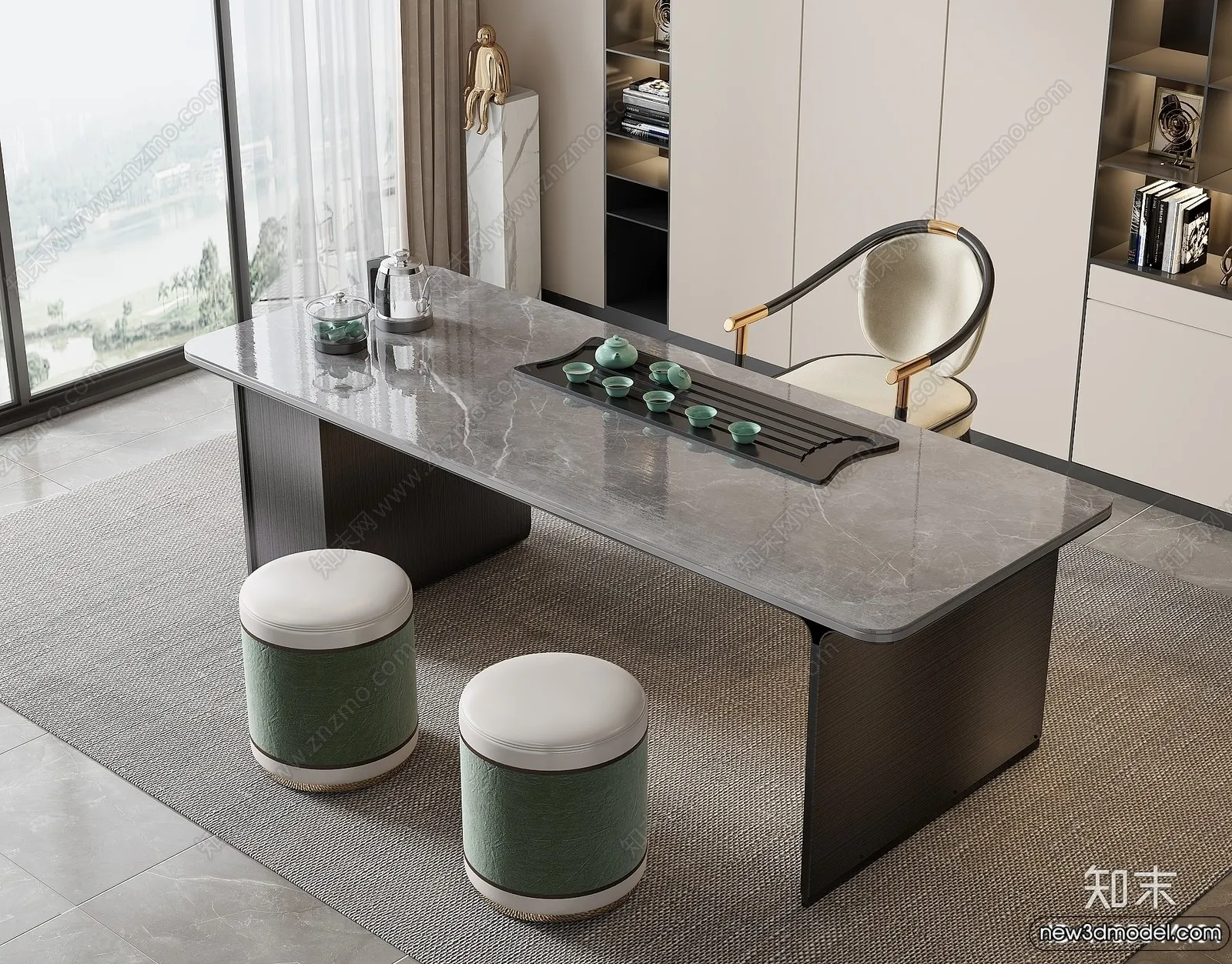 Tearoom - 3D Models - 3D Interior Scenes - 025