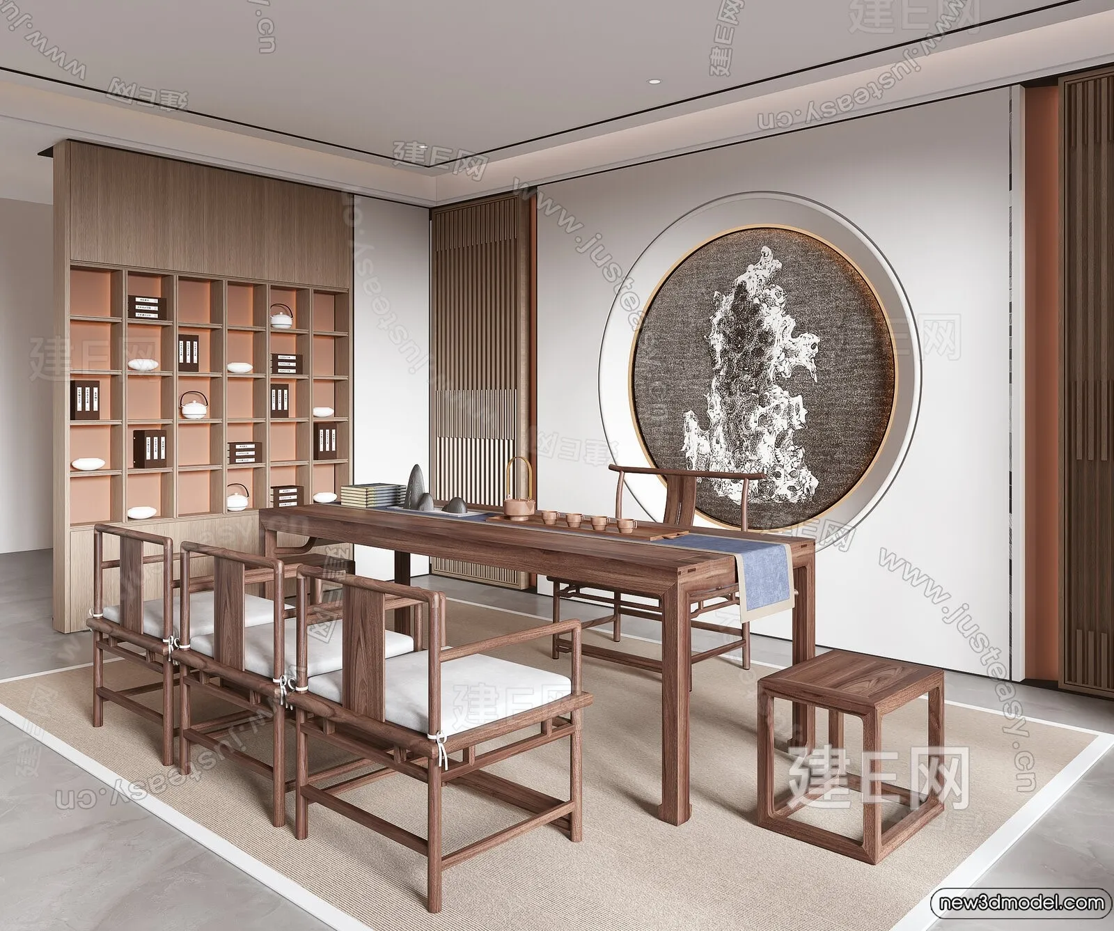 Tearoom - 3D Models - 3D Interior Scenes - 027