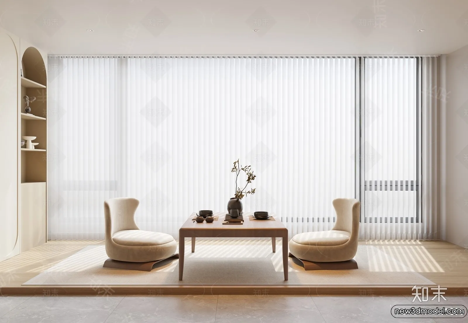 Tearoom - 3D Models - 3D Interior Scenes - 029