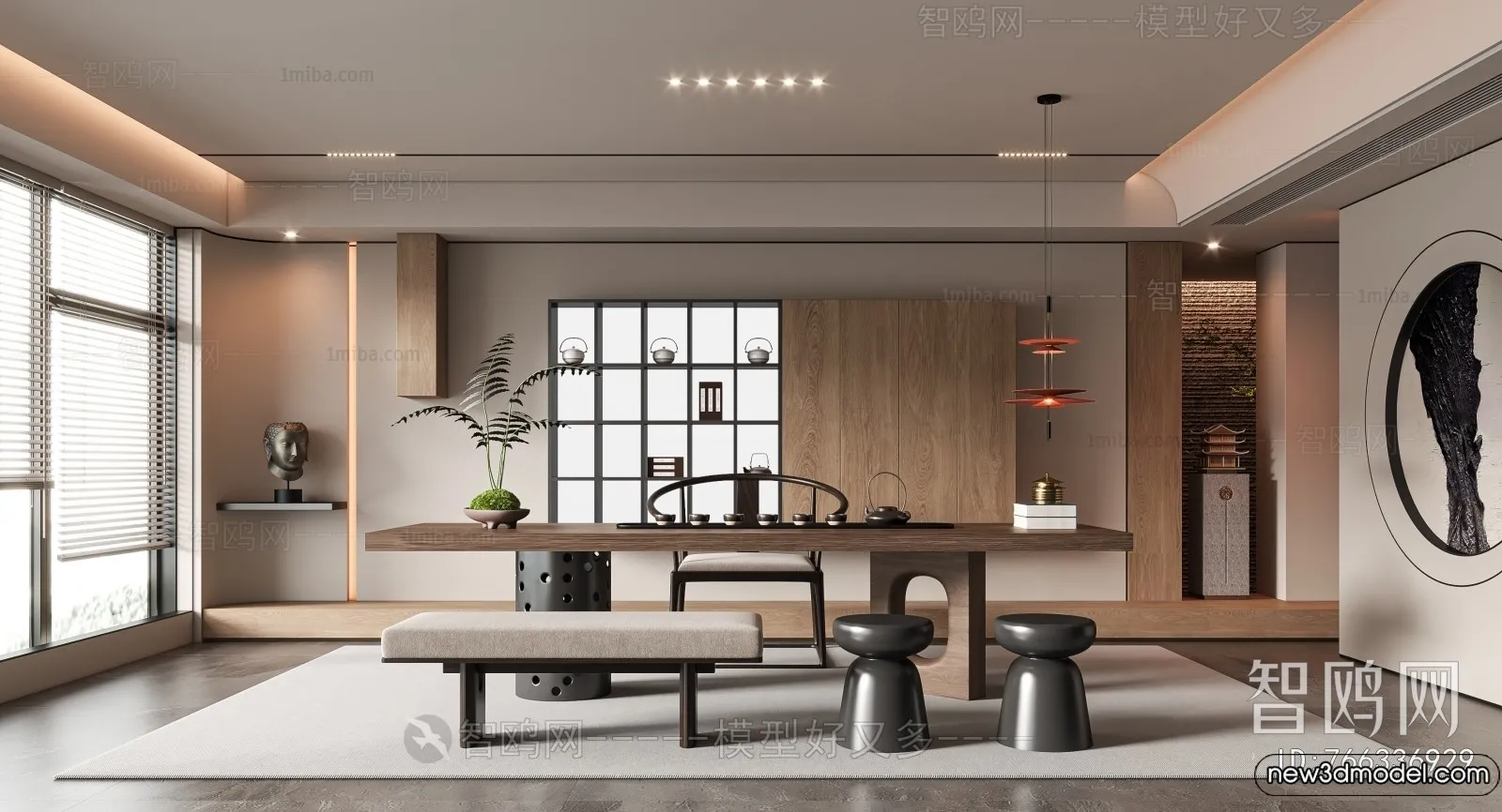 Tearoom - 3D Models - 3D Interior Scenes - 030