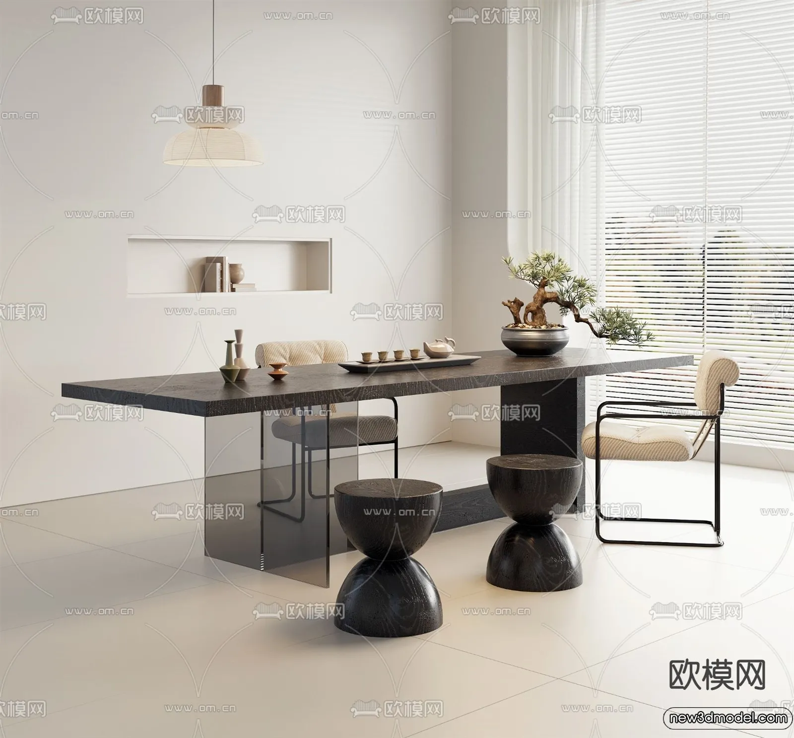 Tearoom - 3D Models - 3D Interior Scenes - 031